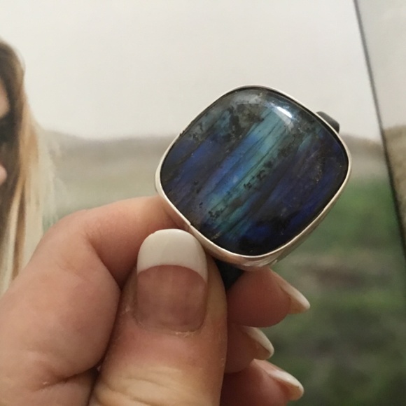 Mark White Designs Labradorite & Italian Leather Wrap Bracelet is NWOT! - Picture 5 of 10